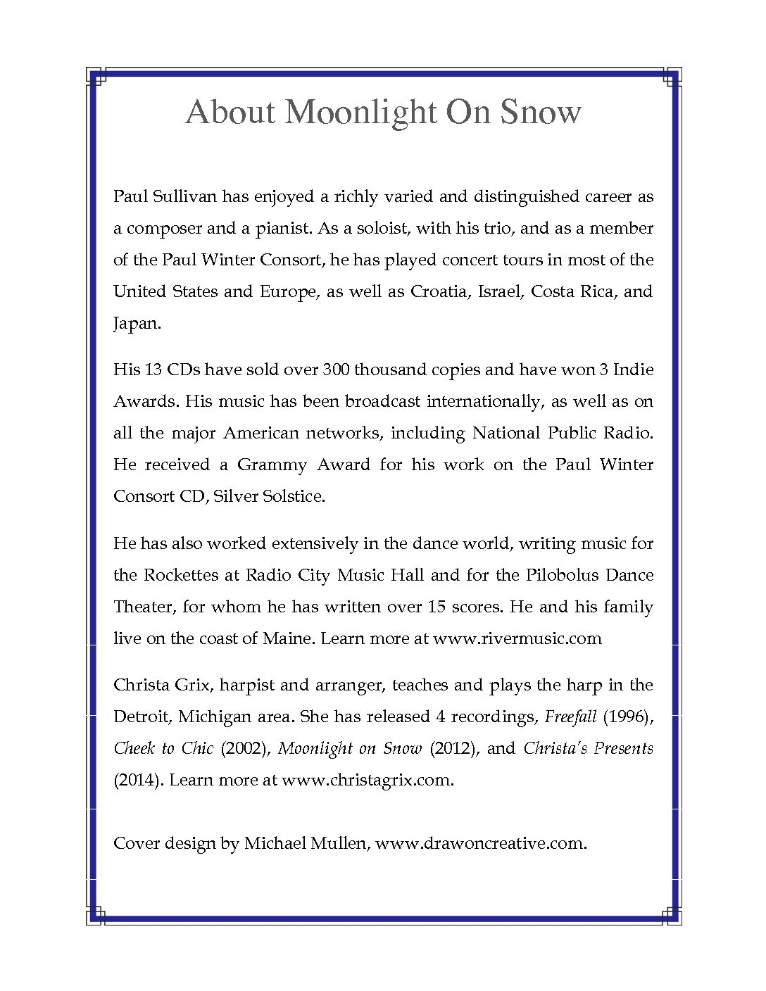 Moonlight on Snow for lever harp - Image 3